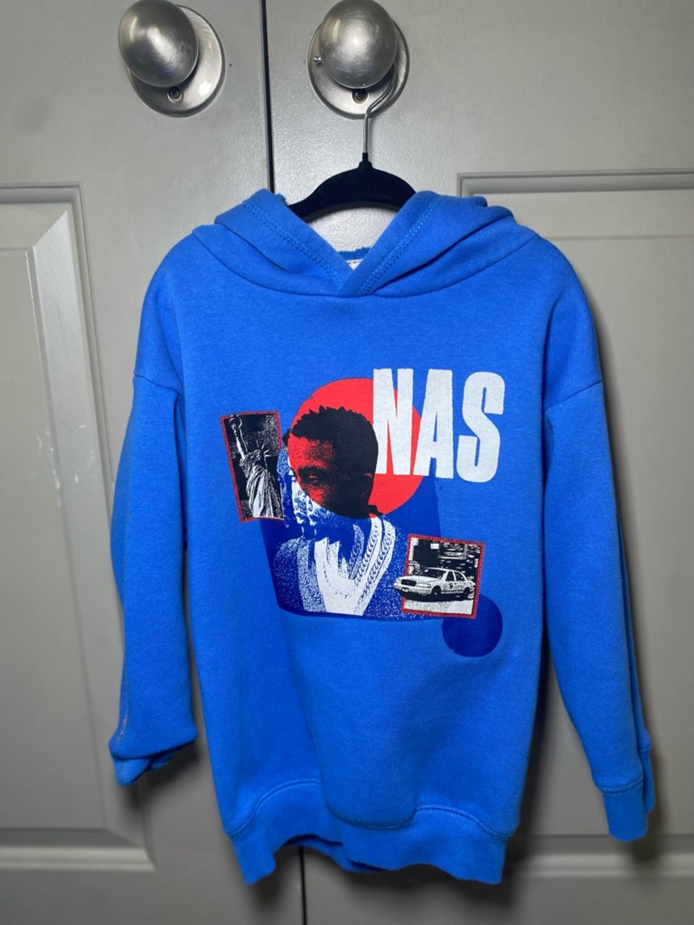 Cotton On Blue NAS Graphic Hoodie